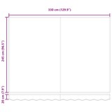 thumbnail of vidaXL Markise Weiß 350 x 250 x 165 cm Polyester und Aluminium