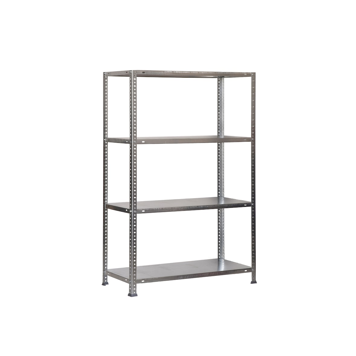 SimonRack Estante metálica com parafusos 1500x800x400 mm, 4 prateleiras, 75 kg de ponto de flexão, Galvanizado - Advantage
