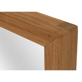 thumbnail of Teak wandspiegel HWC-M75, badkamerspiegel, houten lijst, B-kwaliteit teakhout van hoge kwaliteit (kernhout, 20-30 jaar), 71x40cm