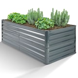 thumbnail of AREBOS Letto rialzato in metallo 180x90x59 cm Letto da giardino Letto per verdure