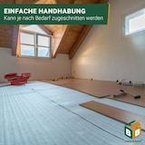 thumbnail of Trittschalldämmung (100 m²) multifunktionale PE-Schaumfolie 3mm für diverse Fußböden und Warmwasserfußbodenheizung Polster BB-Verpackungen