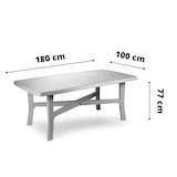 thumbnail of Mesa rectangular Trio Plus blanca 240x100x72