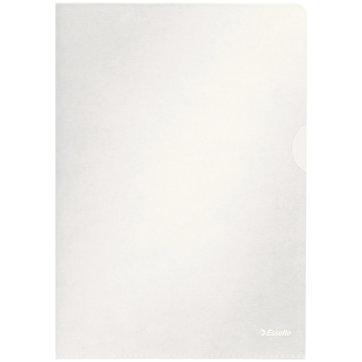 Boîte de 100 pochettes coin, format A4, en PP grainé 120µ, incolore