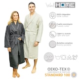 thumbnail of WellHome - Accappatoio a nido d'ape L/XL 100% cotone in beige