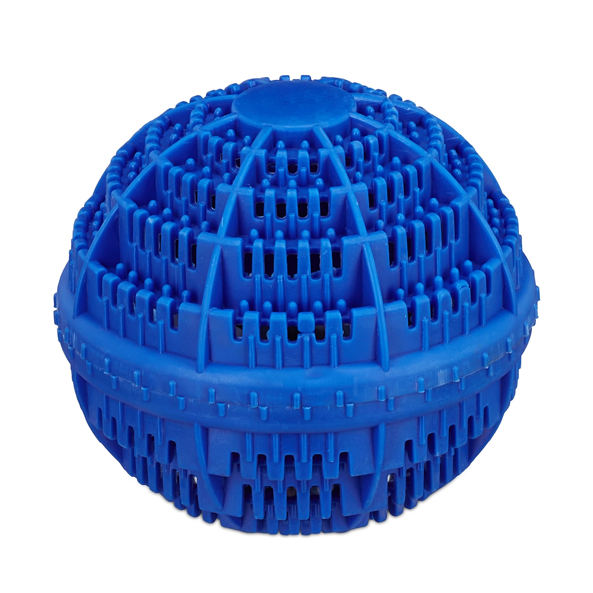 Relaxdays Waschball 2er Set, Waschkugel für Waschmaschine, Waschen ohne Waschmittel, umweltfreundlich, Wäscheball, blau