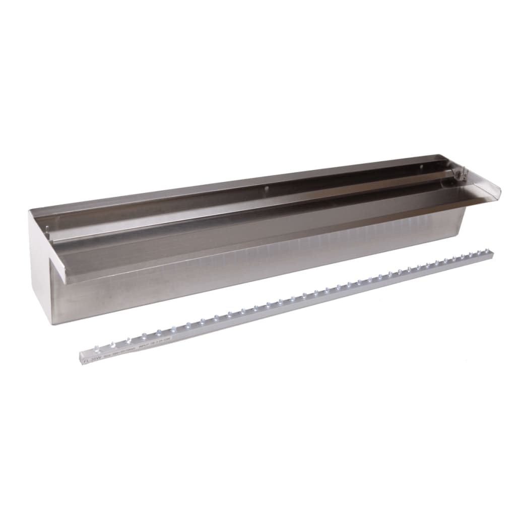 Ubbink Niagara Wasserfall 60 cm Edelstahl mit LED Beleuchtung