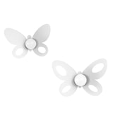 thumbnail of Juego 2 ganchos mariposa blancos, acero resistente, decorativos, para entrada, baño o dormitorio