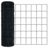 thumbnail of vidaXL Zaun mit Pfosten Grau 1 x 25 m Stahl und PVC