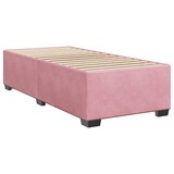 thumbnail of vidaXL Boxspringbett mit Matratze Rosa 100x200 cm Samt