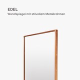 thumbnail of Croxley Wandspiegel Metallrahmen rechteckig 70 x 50 cmRoségold-Metallic