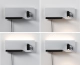 thumbnail of Paulmann LED Wandleuchte Serra USB C   2700K 520lm / 180lm 230V 5,5W / 2,6W dimmbar Weiß matt#Schwarz matt 71103