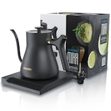 thumbnail of Arendo Edelstahl Wasserkocher mit Temperatureinstellung, 40° bis 100°, Warmhaltefunktion, Zwischenmessungen, 0,5 Liter, asiatisches Design