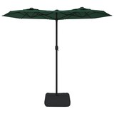 thumbnail of vidaXL Parasol dubbel met LED's 316x240 cm groen