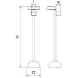 thumbnail of Columna para botella de gel hidroalcohólico y guantes