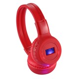 thumbnail of Casque Audio Sans Fil Stéréo Écran LCD Lecteur Voyant Lumineux Radio Fm Rouge YONIS