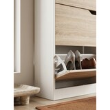 thumbnail of Schuhschrank mit 4 Fächern zum Klappen Schuhkommode 150 cm Schuhregal für 24 Paar Schuhe Kommode Schuhkipper