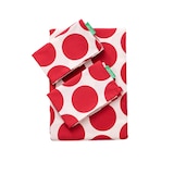 thumbnail of Benetton - Conjunto de cama king size de 4 peças (capa de edredom 255x200cm, lençol com elástico 175x200cm e 2 fronhas 50x80cm) 100% algodão vermelho