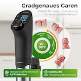thumbnail of KLAMER Sous Vide Stick, 1200 Watt IPX7 wasserdichter Sous Vide Garer mit 3D Zirkulation und 20-95℃ Temperaturregelung, Schongarer Timerfunktion und L…