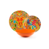 thumbnail of Excelsa service 18 assiettes Mexican Flowers porcelaine multicolore