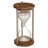 thumbnail of Atmosphera - Reloj de arena de metal y madera de mango 8x8x16cm