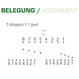 thumbnail of InLine® ISDN Verteiler, 2x RJ45 BU, 15cm Kabel, mit Endwiderständen, montierbar