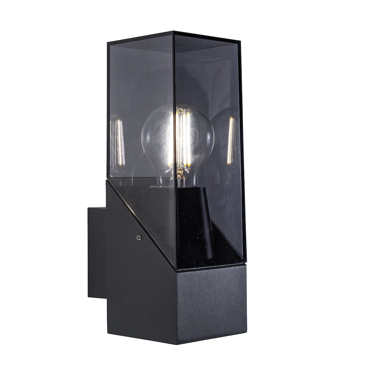 FORLIGHT Aplique Exterior IP54 LED 15W Gris Urbano E27 para Jardín, Terraza, Entrada