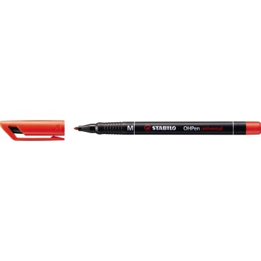 STABILO stylo-feutre OHPen permanent 1 mm rouge