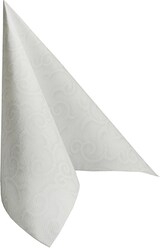 thumbnail of PAPSTAR 50 Servietten "ROYAL Collection" 1/4-Falz 40 cm x 40 cm weiss "Casali"