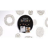 thumbnail of ALLboards Schwarze magnetische Kreidetafel rund 30 cm