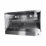 thumbnail of Edelstahl Wandhaube / Dunstabzugshaube Kastenform Pro mit Flammschutzfilter 300 x 110 cm