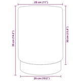 thumbnail of vidaXL Hocker Braun und Golden Samt