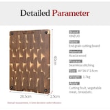 thumbnail of XinZuo - Tabla de cortar de madera de acacia con pies antideslizantes