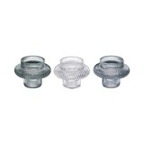 thumbnail of Lot de 3 Bougeoirs Chandeliers en Verre