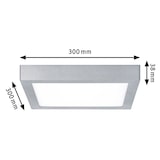 thumbnail of Paulmann Panneau LED Lunarcarré 300x300mm16W 1300lm 3000K Chrome mat 70650