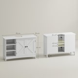 thumbnail of kleankin mueble para debajo del lavabo de madera mueble bajo lavabo de pie moderno con 2 puertas y estantes ajustables antivuelco 90x30x60 cm