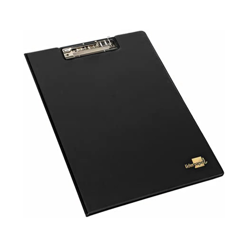 Carpeta Liderpapel Miniclip Superior Folio Plastico Negro