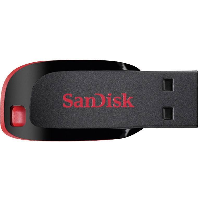 SanDisk Cruzer Blade Memoria USB 64 GB USB Tipo-A 2.0 Negro, Rojo