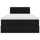 thumbnail of vidaXL Ottoman-Bett mit Matratze & LEDs Schwarz 120x200 cm Samt