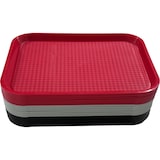 thumbnail of aro Serviertablett, Polypropylen, 46 x 36 x 2.2 cm, rechteckig, rot, 6 Stück