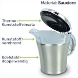thumbnail of Thermo-Sauciere Einhand Soßenkanne mit ca. 400 ml aus Edelstahl