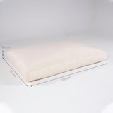 thumbnail of Pack 4 cojines Asiento palet de exterior, Desenfundable, Poliéster 180 gr, Color Beige, 120x80x16