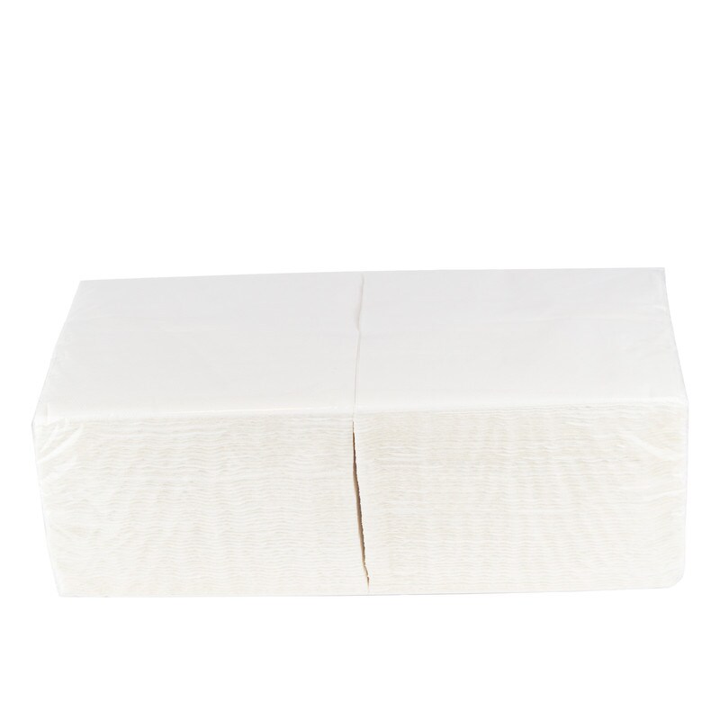 DayBays 1800 Stk. 4 kg Servietten Standard 33x33 cm Zellstoff 1-lagig 1/4 Falz weiss geprägt