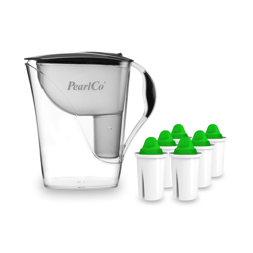 Wasserfilter Fashion anthrazit inkl. 6 Alkaline Filterkartuschen