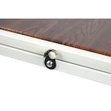 thumbnail of WellHome - Carrinho de armazenamento dobrável com 3 prateleiras e rodas na cor branca - 86x34,5x105 cm