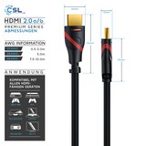 thumbnail of CSL 8k HDMI Kabel 2.1, 4K Ultra HD, UHD, Full HD, 3D, ARC, High Speed mit Ethernet, HDMI Typ A - 15m