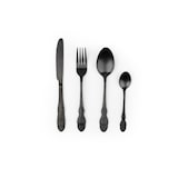 thumbnail of Excelsa set di 4 posate Baroque acciaio nero