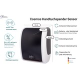 thumbnail of SET: Handtuchrollenspender SENSOR, berührungslos, Blanc Cosmos verschied. Farben + 2 Handtuchrollen PREMIUM TAD - PRODUKTSET
