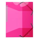 thumbnail of Exacompta - Réf. 55670E - Carton de 30 chemises à élastiques Iderama PP semi-translucide/glossy - 24x32 cm pour A4 - 10 couleurs assorties