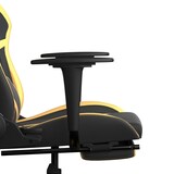 thumbnail of vidaXL Gaming-Stuhl mit Fußstütze Schwarz und Golden Kunstleder
