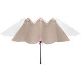 thumbnail of tectake Dubbele Parasol Silia 460x270 cm met 3 windvakken - beige - 404253